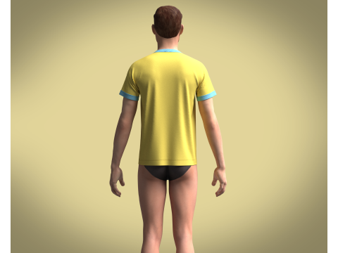 T-Shirt Sport Modelo 3D