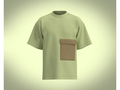 T-Shirt Side Pocket 3D 模型