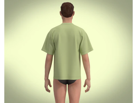 T-Shirt Side Pocket 3D Model