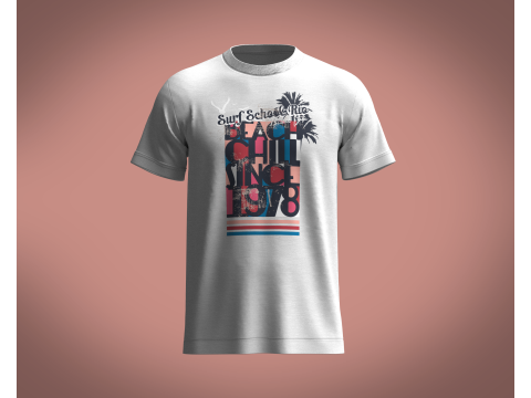 Tshirt - Beach 3Dモデル