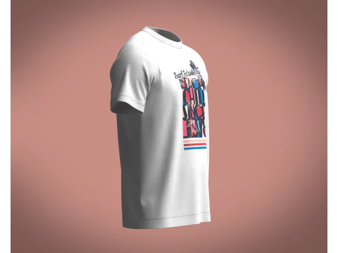 Tshirt - Beach 3D Model