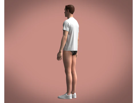 Tshirt - Beach 3D Model