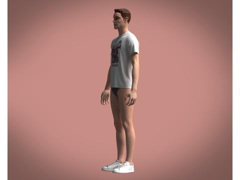 Tshirt - Beach Modelo 3D