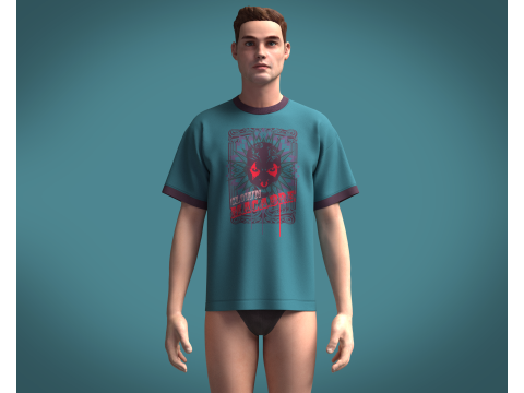 Tshirt - Clown 3Dモデル