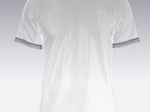Soccer Red Printed Jersey - 11 3D Model