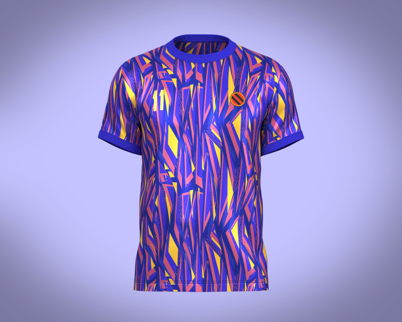 Soccer Sports Blue Jersey Player 11 3D Модель .c4d .max .obj .3ds .fbx .stl .blend 