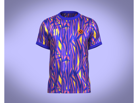 Soccer Sports Blue Jersey Player 11 3D Model