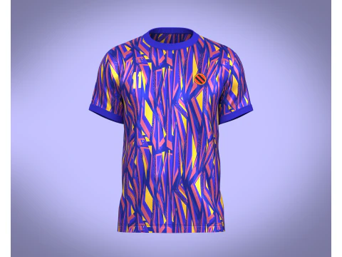 Soccer Sports Blue Jersey Player 11 3D Model