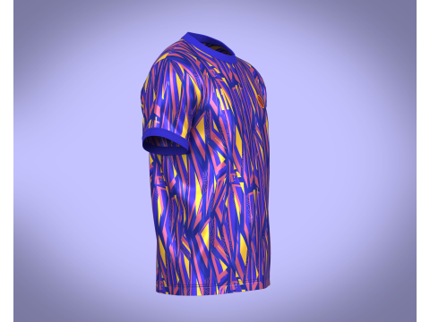 Soccer Sports Blue Jersey Player 11 3D Модель