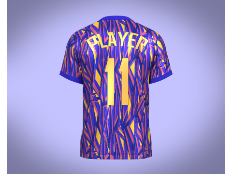 Soccer Sports Blue Jersey Player 11 3D Модель