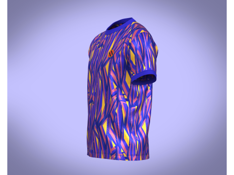 Soccer Sports Blue Jersey Player 11 3D Модель