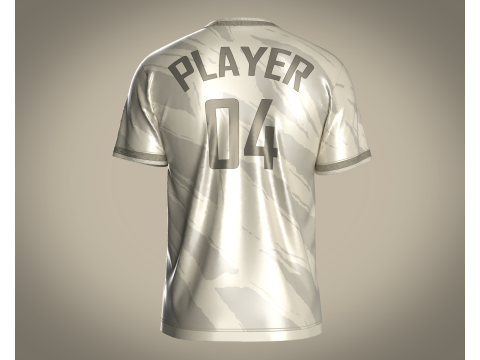 Soccer Sport Jersey - 04 3D 모델