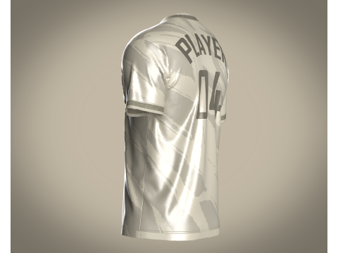Soccer Sport Jersey - 04 3D 모델