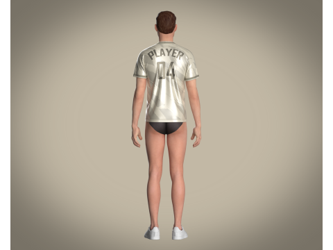 Soccer Sport Jersey - 04 3D 모델