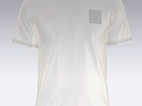 Soccer Sport Jersey - 04 3D 모델