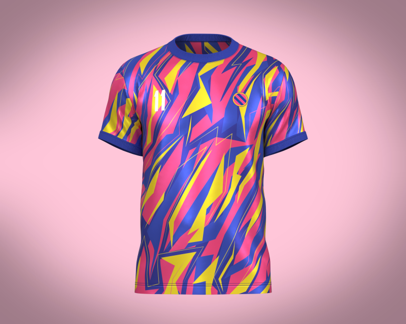 Soccer Sports Blue Jersey Player-11 3D Model .c4d .max .obj .3ds .fbx .stl .blend 