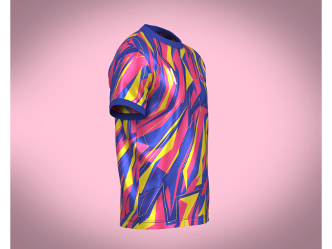 Soccer Sports Blue Jersey Player-11 3D Model