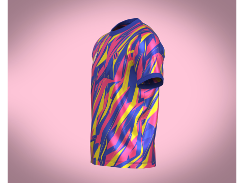 Soccer Sports Blue Jersey Player-11 3D Model