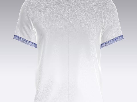 Soccer Sports Blue Jersey Player-11 3D Model