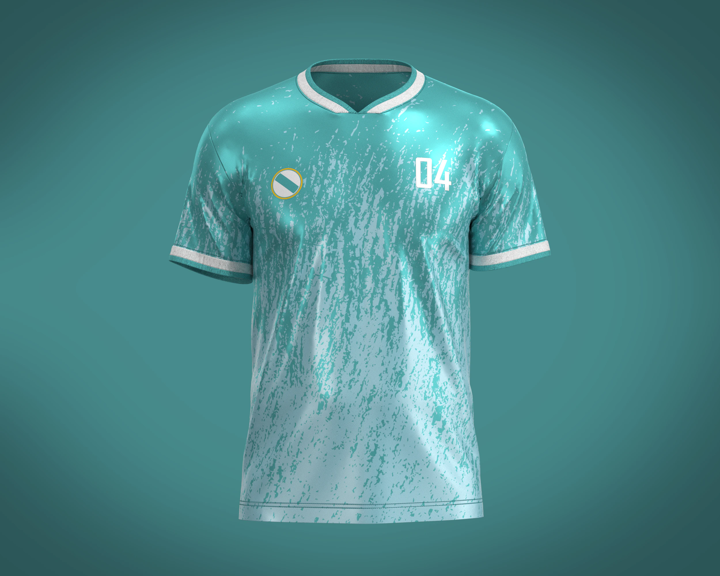 Soccer Sports Jersey Player-04 3D Model .c4d .max .obj .3ds .fbx .stl .blend 