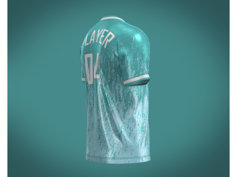 Soccer Sports Jersey Player-04 3D-Modell