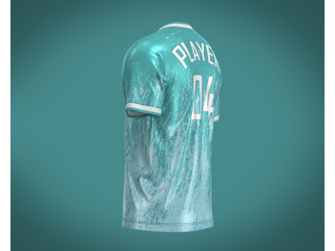 Soccer Sports Jersey Player-04 3D-Modell