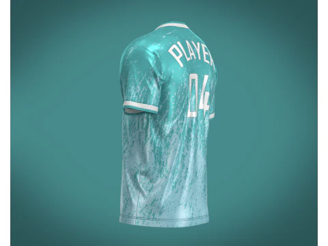 Soccer Sports Jersey Player-04 3D Model