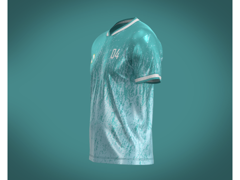 Soccer Sports Jersey Player-04 3D-Modell