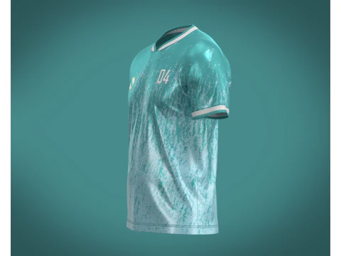 Soccer Sports Jersey Player-04 3D Model