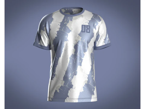 Soccer Sports Jersey Player-08 3D Model