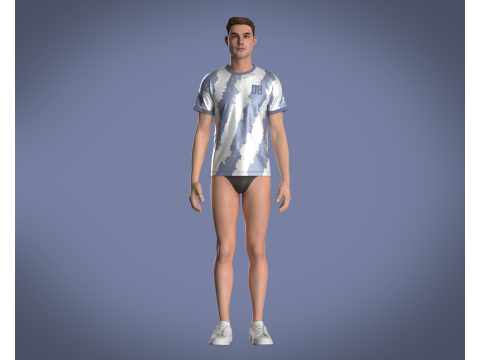 Soccer Sports Jersey Player-08 3D Model