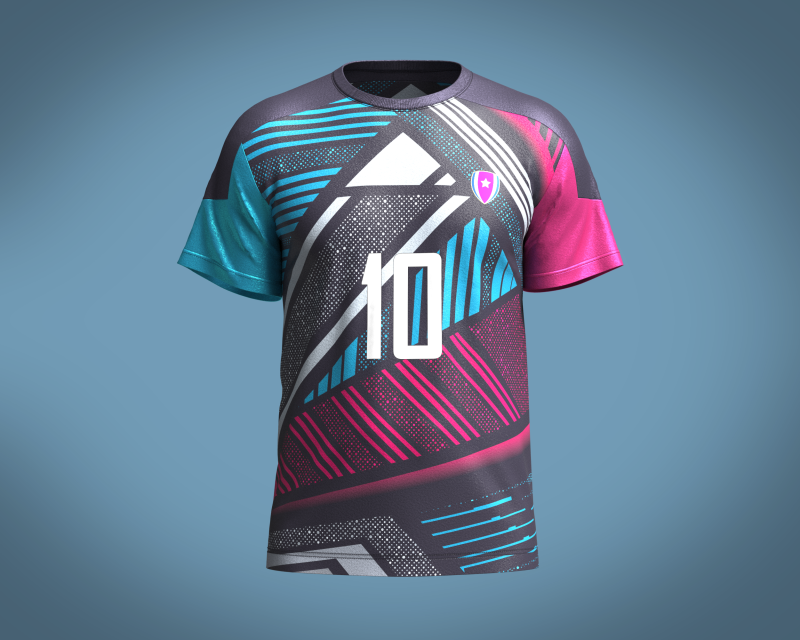 Soccer Sports Jersey Player-10 Modèle 3D .c4d .max .obj .3ds .fbx .stl .blend 