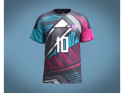 Soccer Sports Jersey Player-10 3D Model