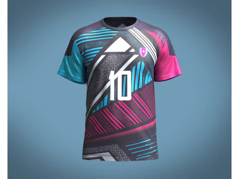 축구 스포츠 저지 Player-10 3D 모델