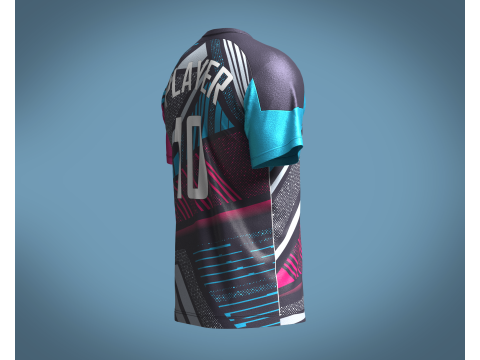Soccer Sports Jersey Player-10 Modèle 3D