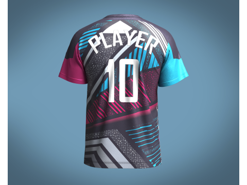 Soccer Sports Jersey Player-10 Modèle 3D