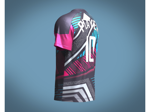 Soccer Sports Jersey Player-10 Modèle 3D