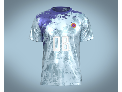Soccer Sports Jersey Player-08 V2 3D Model