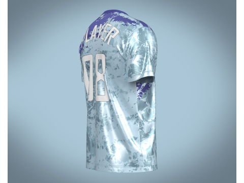 Soccer Sports Jersey Player-08 V2 Model 3D