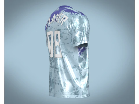 Soccer Sports Jersey Player-08 V2 3D Model
