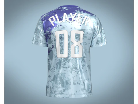Soccer Sports Jersey Player-08 V2 3D Model