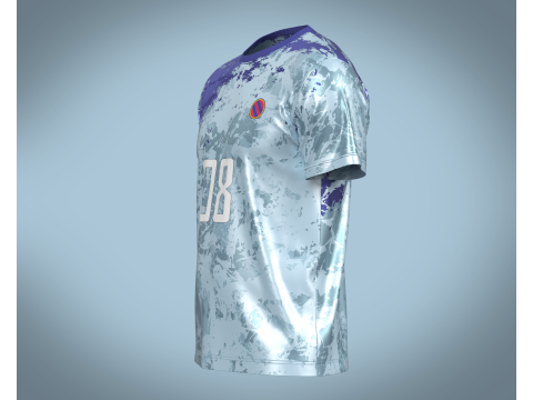 Soccer Sports Jersey Player-08 V2 Model 3D