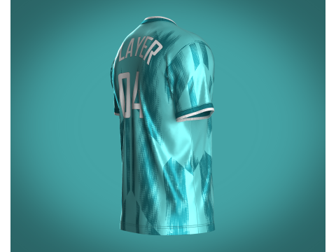 Soccer Sports Jersey - 04 Modelo 3D