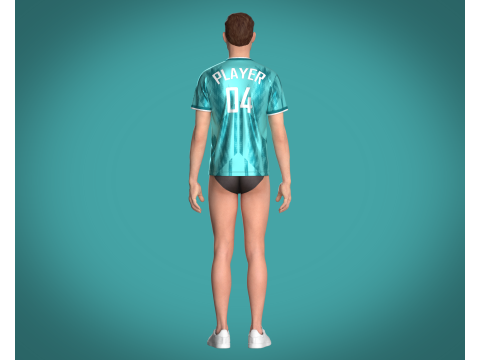 Soccer Sports Jersey - 04 Modelo 3D