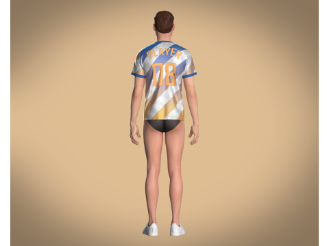 Soccer Sports Jersey - 08 Modelo 3D