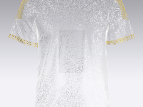 Soccer Sports Print Jersey Player-10 3D-Modell