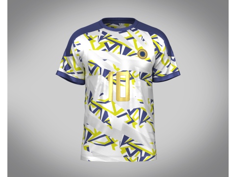 Soccer Sports Printed Jersey Player-10 3D 模型