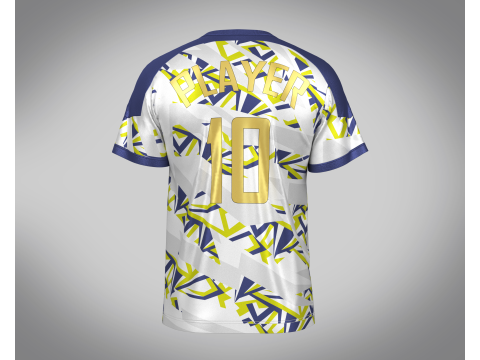 Soccer Sports Printed Jersey Player-10 3D 모델