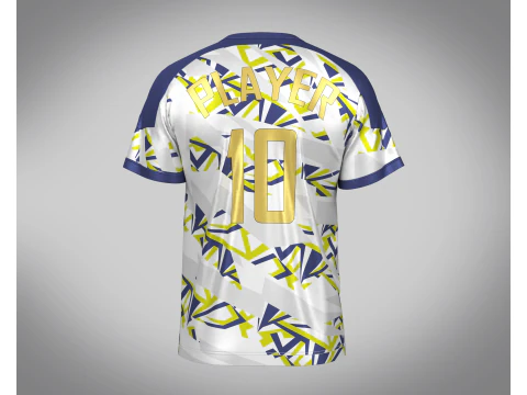 Soccer Sports Printed Jersey Player-10 3D Model