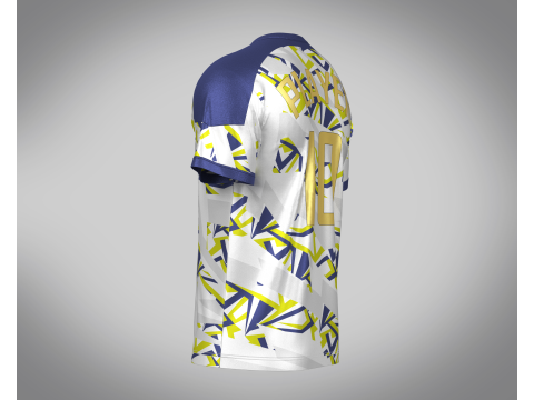 Soccer Sports Printed Jersey Player-10 3D 모델